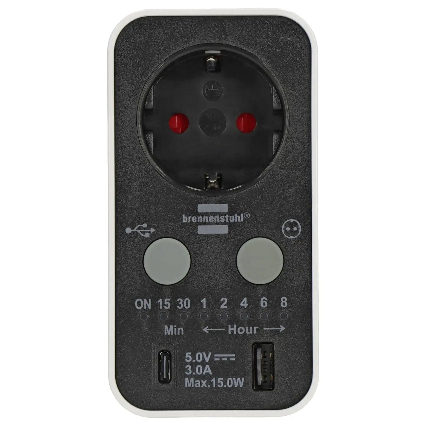 B-Ware Brennenstuhl 1506180 Timer Uhr Digitaler Countdown Zeitschaltuhr Display Weiss