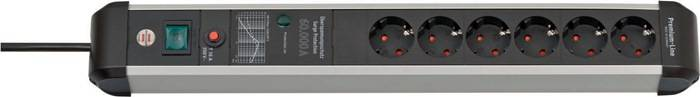 B-Ware Brennenstuhl 1391010600 überspannungsschutz Steckdosenleiste Aluminium Stecker