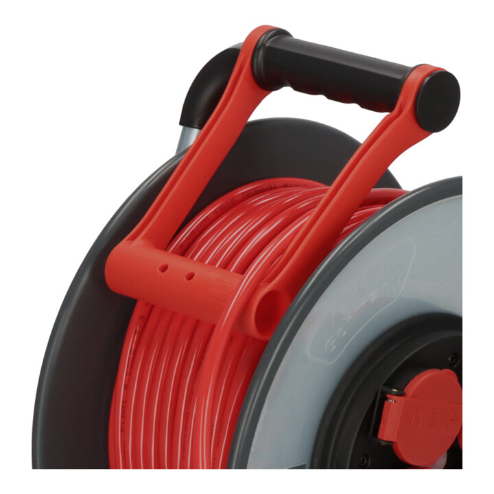 B-Ware Brennenstuhl Kabeltrommel Trommel Kabeltrommel 50m H07 Bqf 3 G15 Ip44 Steel Core