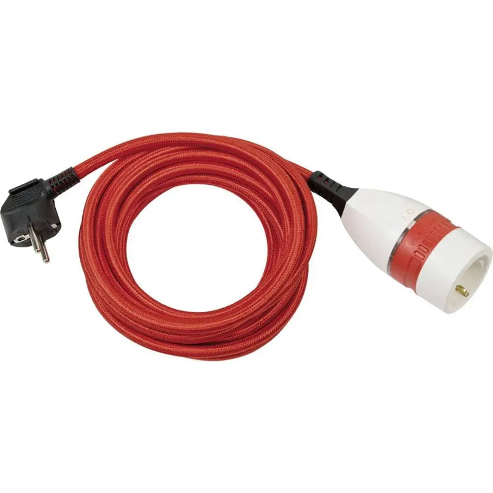 B-Ware Brennenstuhl Verlängerungskabel Kabel Stromkabel Schutzkontakt Schalter Rot 5m - 4007123673049
