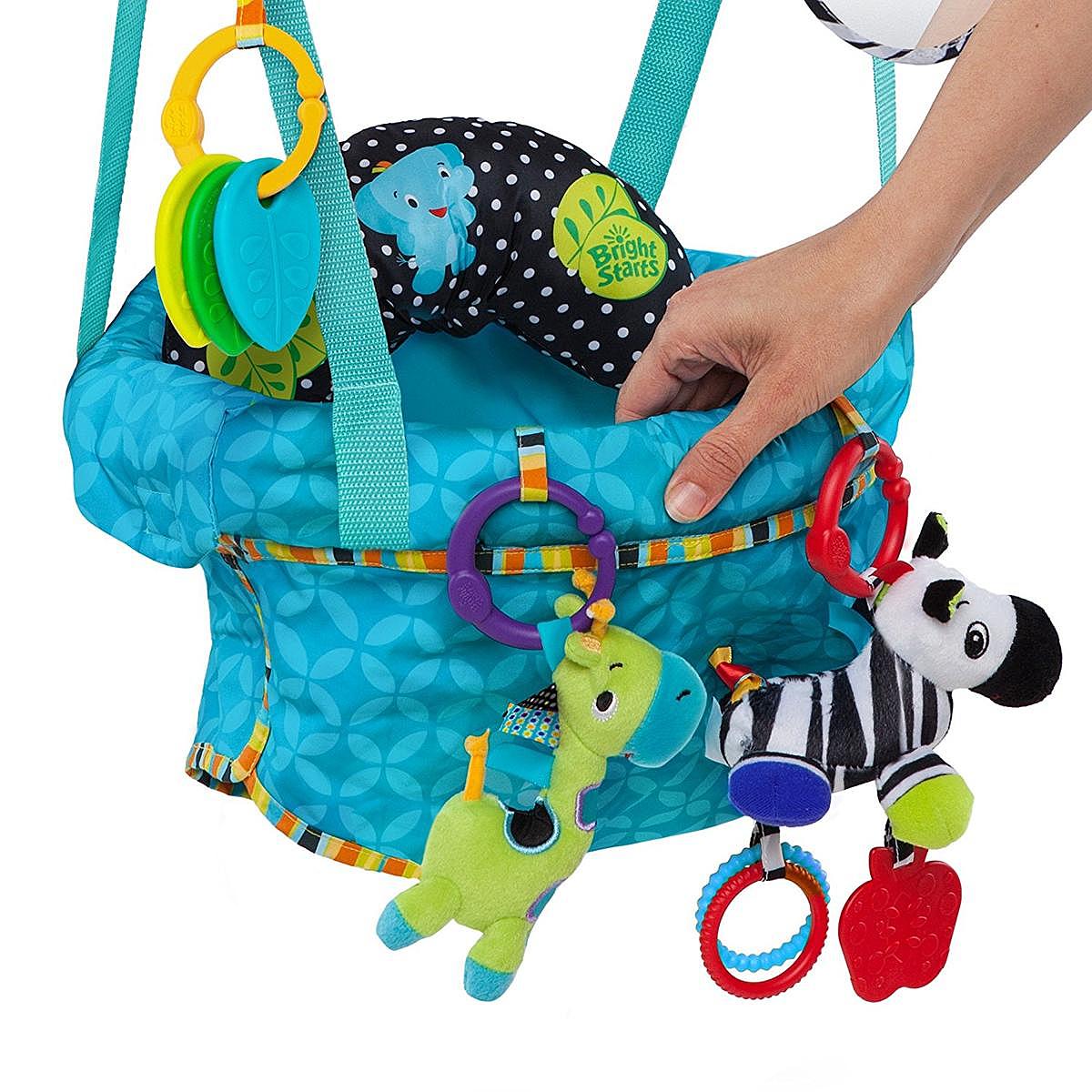 B-Ware Bright Starts 10410 Tür Jumper Hopser Bounce´N Spring Deluxe Polyester Türkis - 74451104105