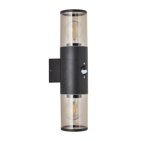 B-Ware Brilliant Außenwandleuchte Sergioro Wandleuchte Außenlampe Zweiflammig Sensor - 4004353405693