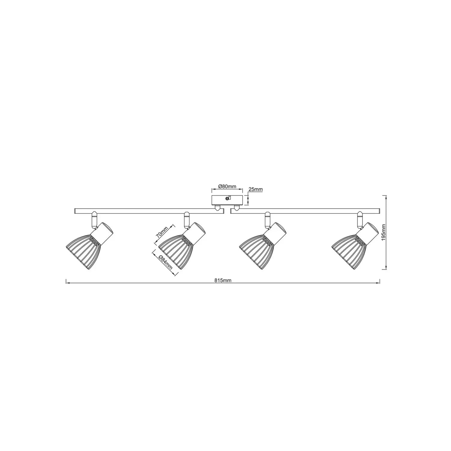 B-Ware Brilliant Deckenstrahler Deckenspot Blacky Schwarz Metall Led Siehe Text/Foto - 4004353286490
