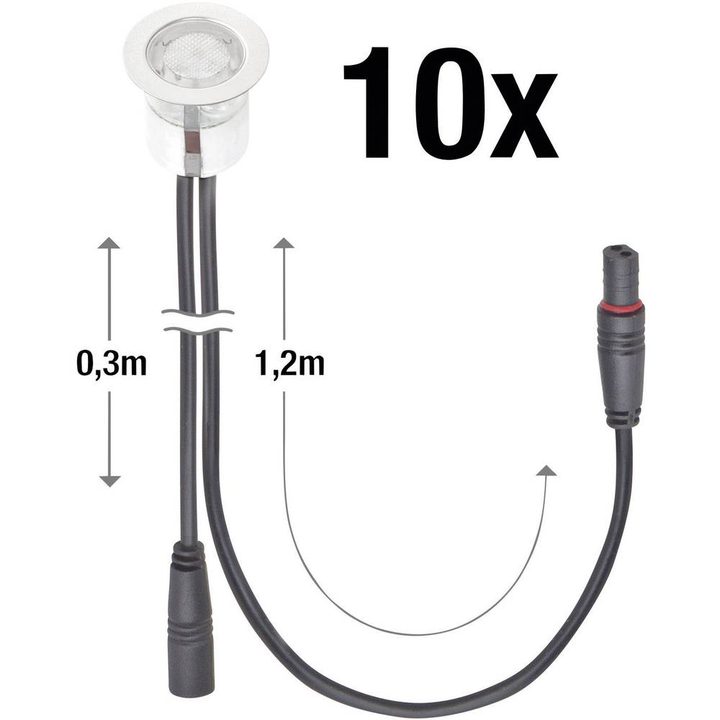 Brilliant G03093/82 Cosa 30 Led Einbauleuchte Set Einbaulicht Fest Eingebaut B-Ware - 4004353047398