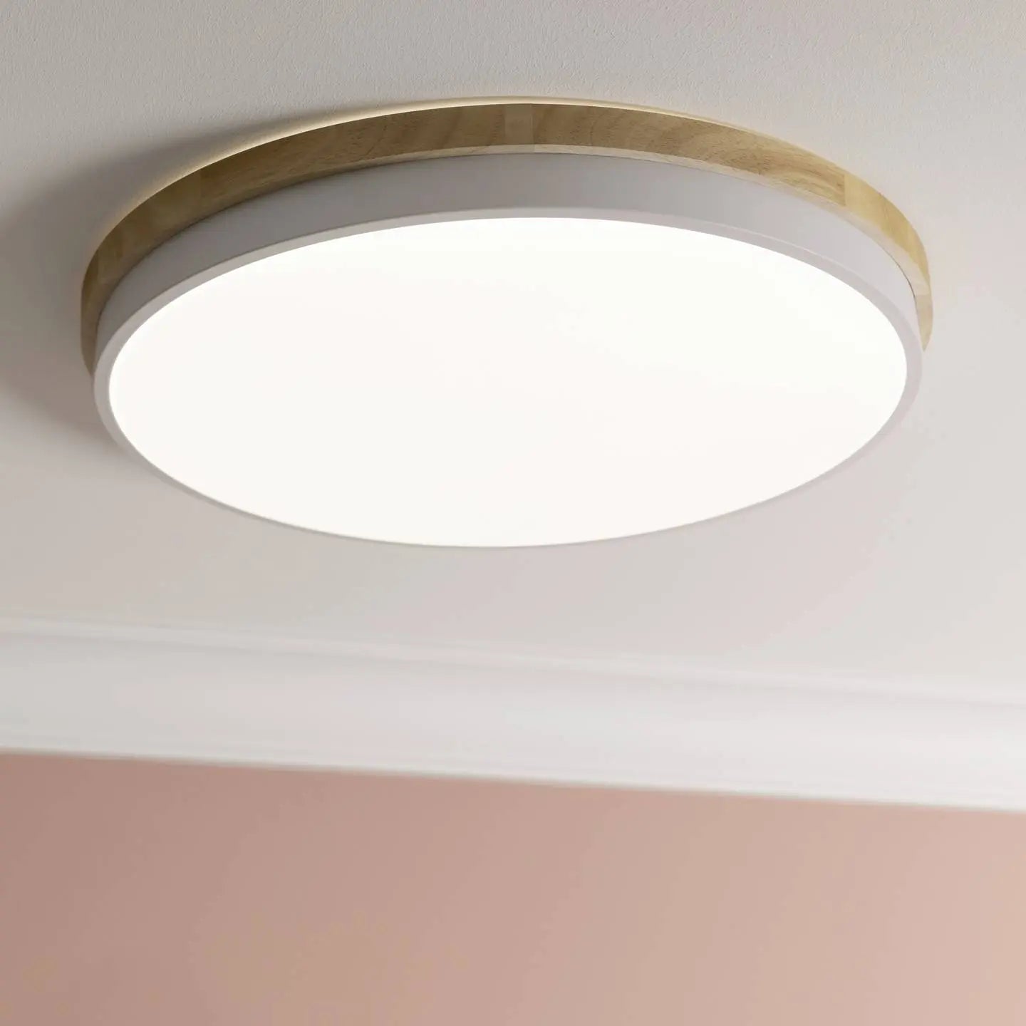 B-Ware Brilliant G80846/75 Baarlo Led Deckenleuchte Lampe Led 36 W Weiß Holz - 4004353446610