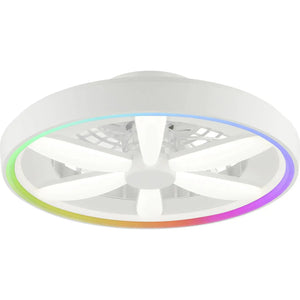 B-Ware Brilliant Deckenleuchte Lampe Ventilator Led Gaiano Weiß Fernbedienung Rgb 48 W