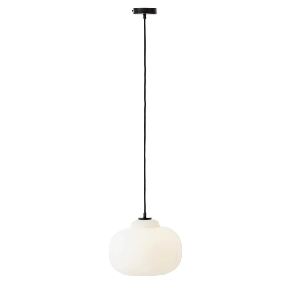Brilliant Pendelleuchte Hängelampe Glas Blop Lampe weiß Wohnzimmer Esszimmer - 4004353413322