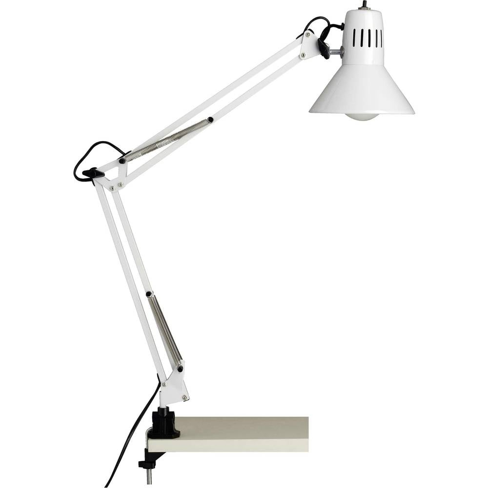 B-Ware Brilliant Klemmleuchte Cliplampe Led Lampe Weiß Metall Schalter 2 Stück - 4004353898532