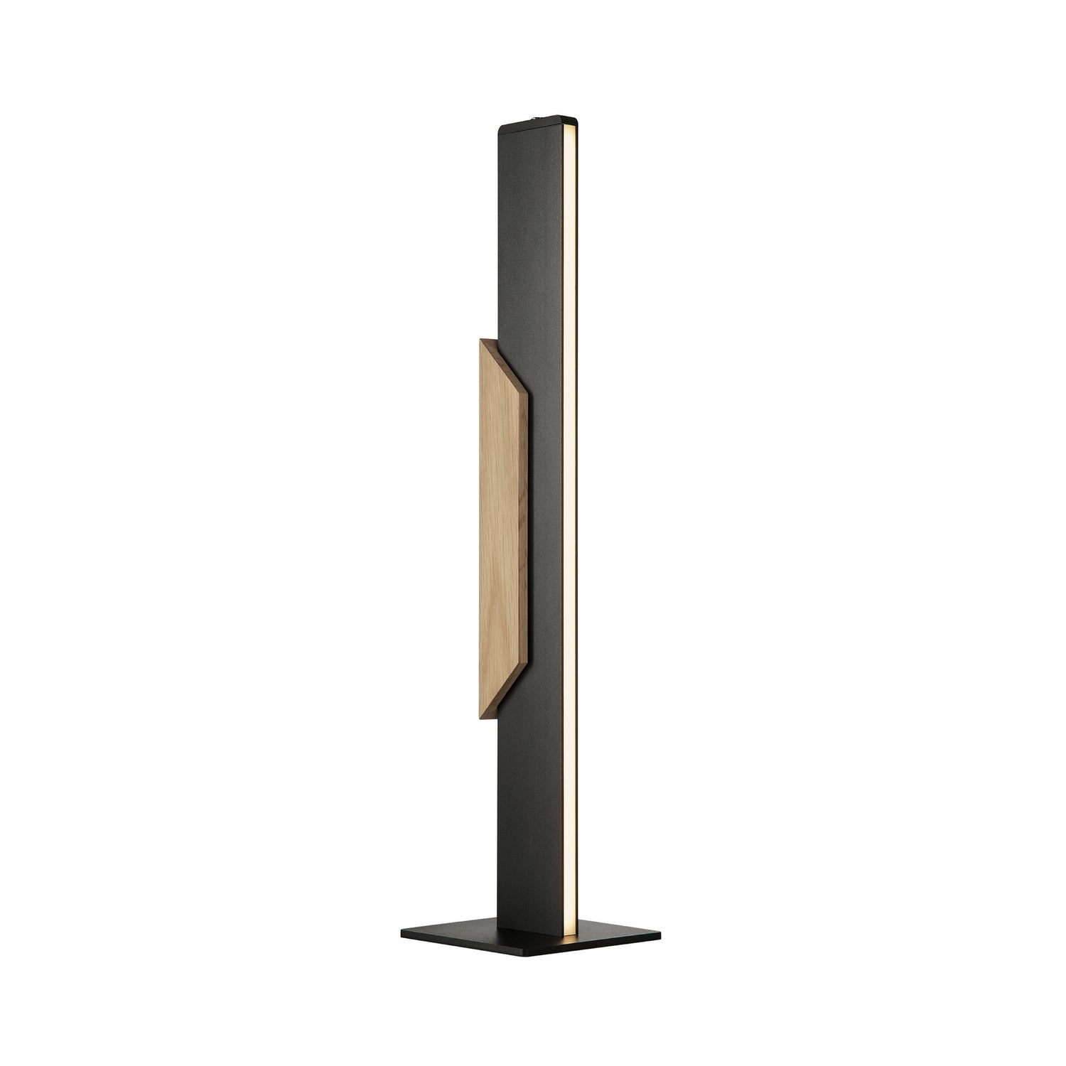 B-Ware Brilliant Tischlampe Tischleuchte Arcus Led Schwarz Holz Dimmer Touch Siehe Text - 4004353463525