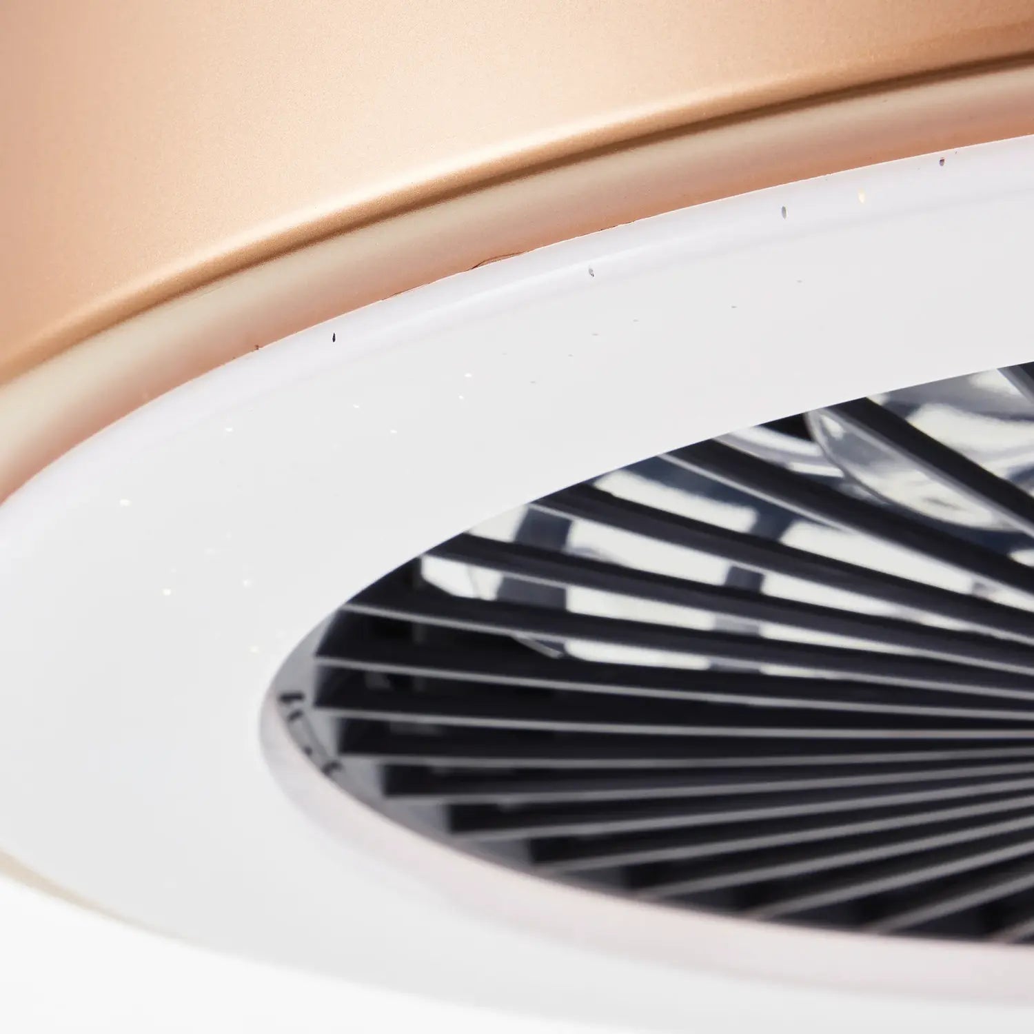 B-Ware Brilliant Deckenleuchte Lampe Led Ventilator Slimline Gold Integriert Dimmbar  - 4004353435874