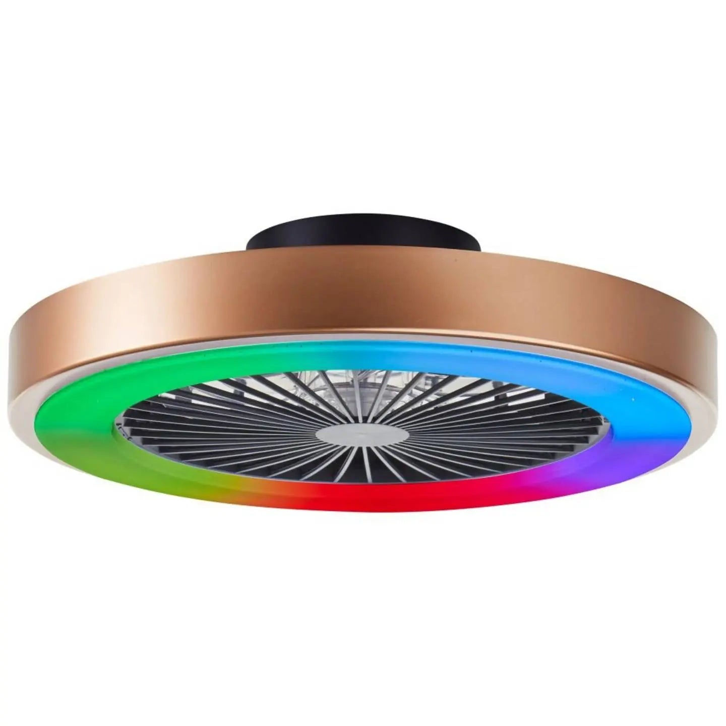 B-Ware Brilliant Deckenleuchte Lampe Led Ventilator Slimline Gold Integriert Dimmbar  - 4004353435874