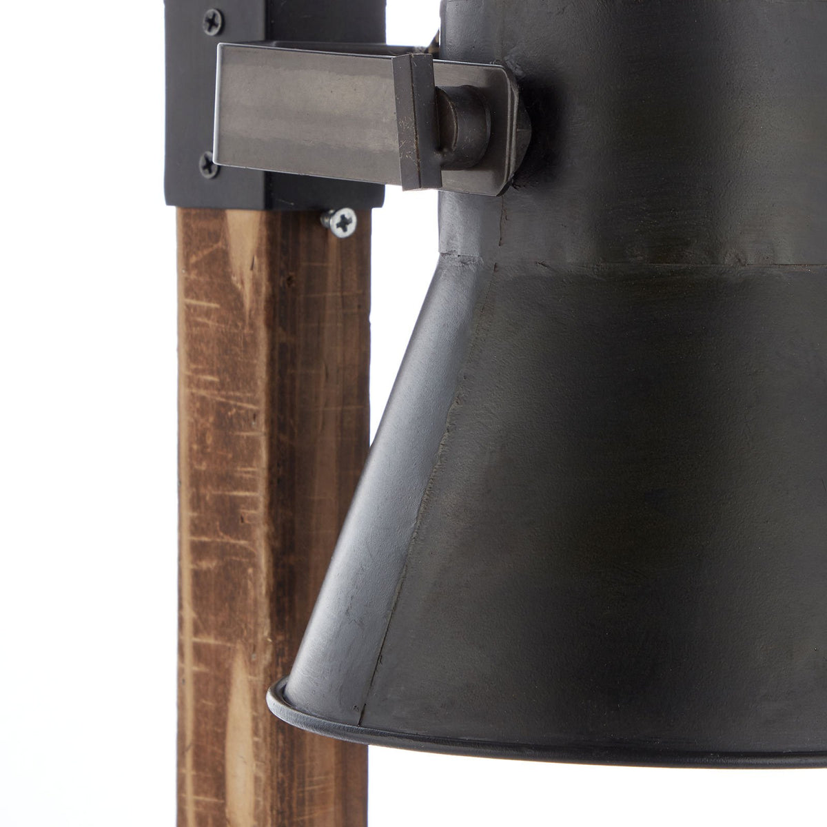 Brilliant Tischleuchte Lampe Plow Schreibtischlampe Leuchte schwarz/holz dunkel - 4004353359705