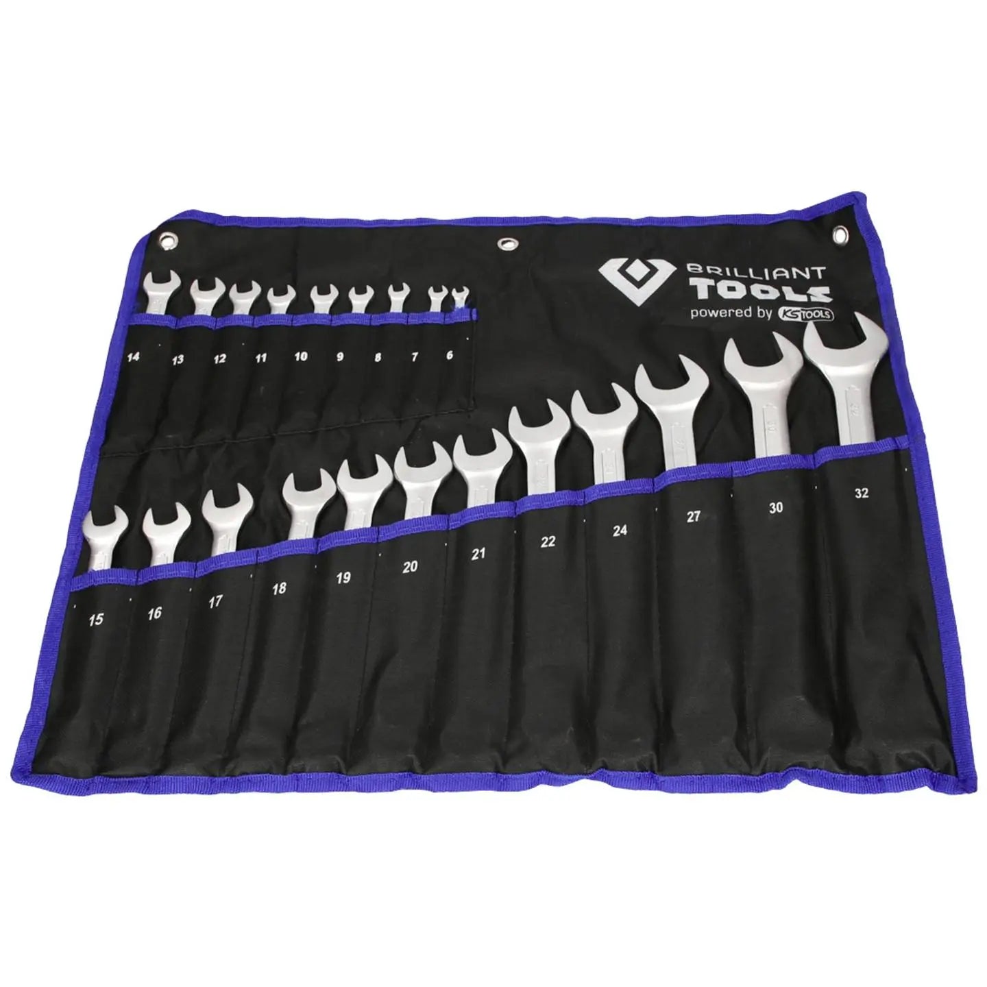 B-Ware Brilliant Tools Ring Maulschlüssel Satz Schlüsselweite 21teilig 8 53mm - 4042146782002