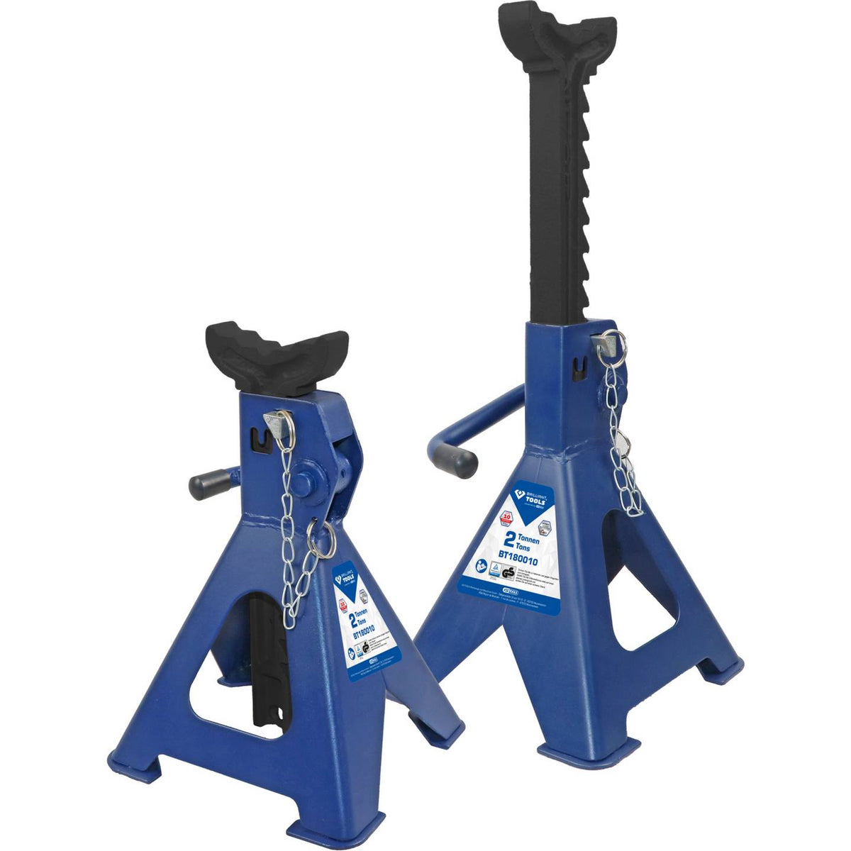 Brilliant Tools Unterstellbock Stützbock BT180010 Schnellentriegelung 2 Tonnen - 4042146866719