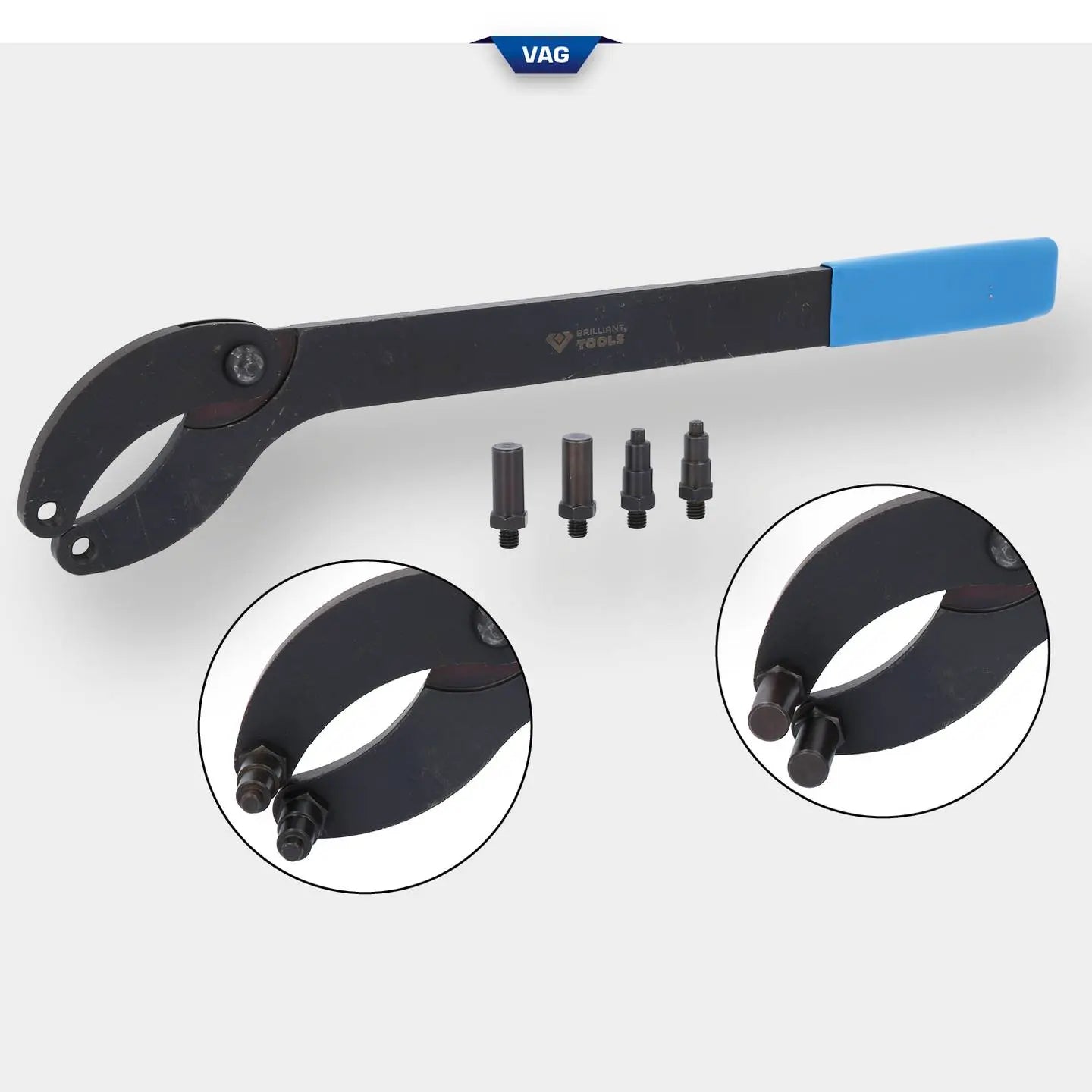 B-Ware Brilliant Tools Schlüssel Werkzeug Gegenhalter Kurbelwelle Riemen Scheibe Vag - 4042146813201