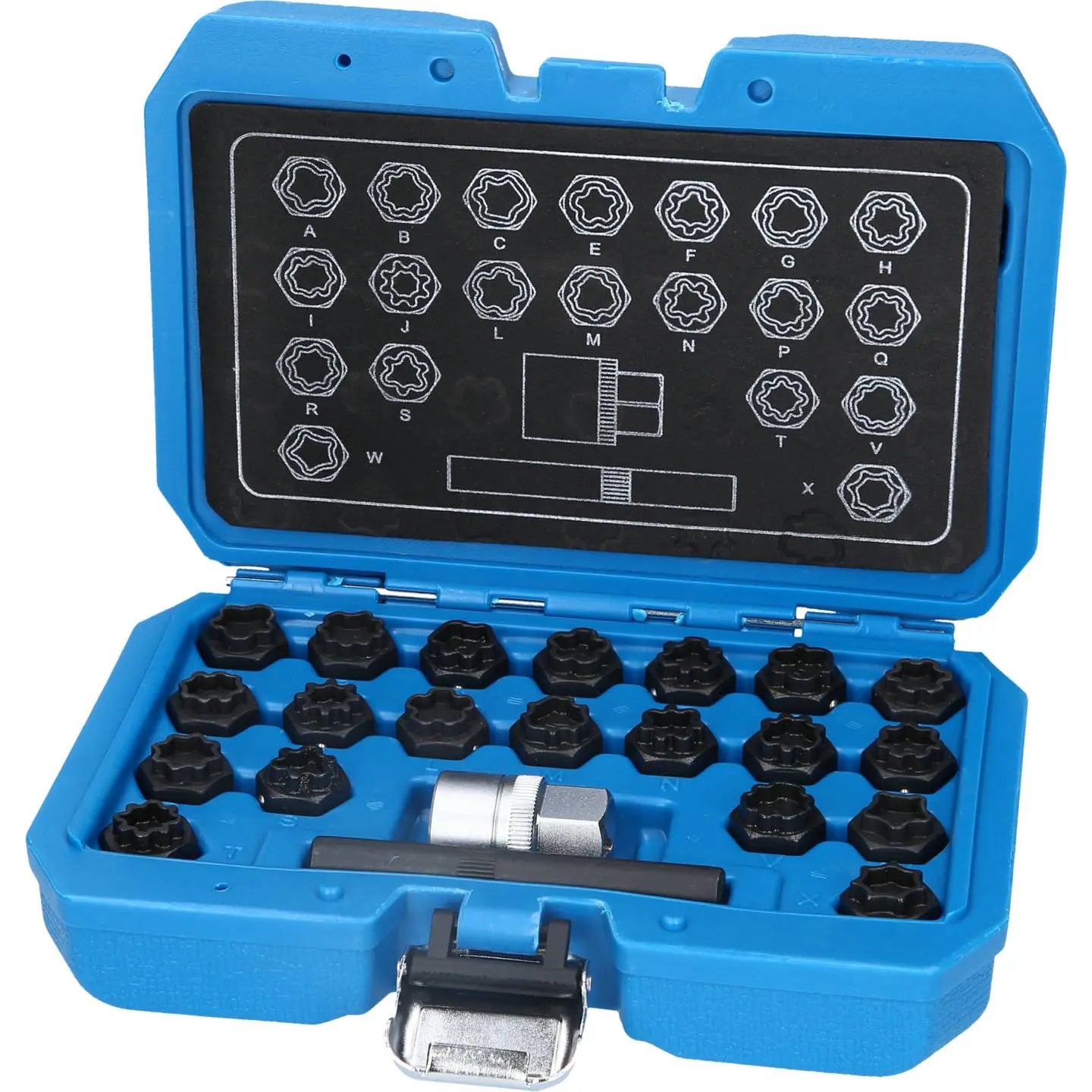 B-Ware Brilliant Tools Felgenschloss Sortiment Radmutter Lösewerkzeug Set Audi 22tlg - 4042146849149