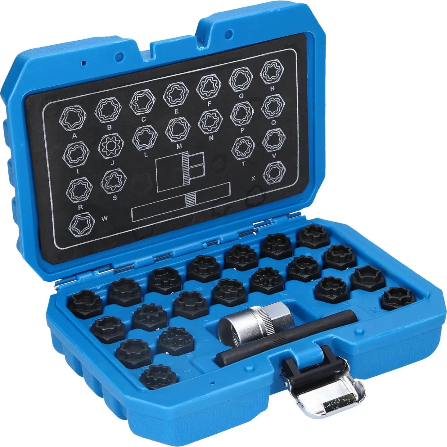 B-Ware Brilliant Tools Felgenschloss Sortiment Radmutter Lösewerkzeug Set Audi 22tlg - 4042146849149