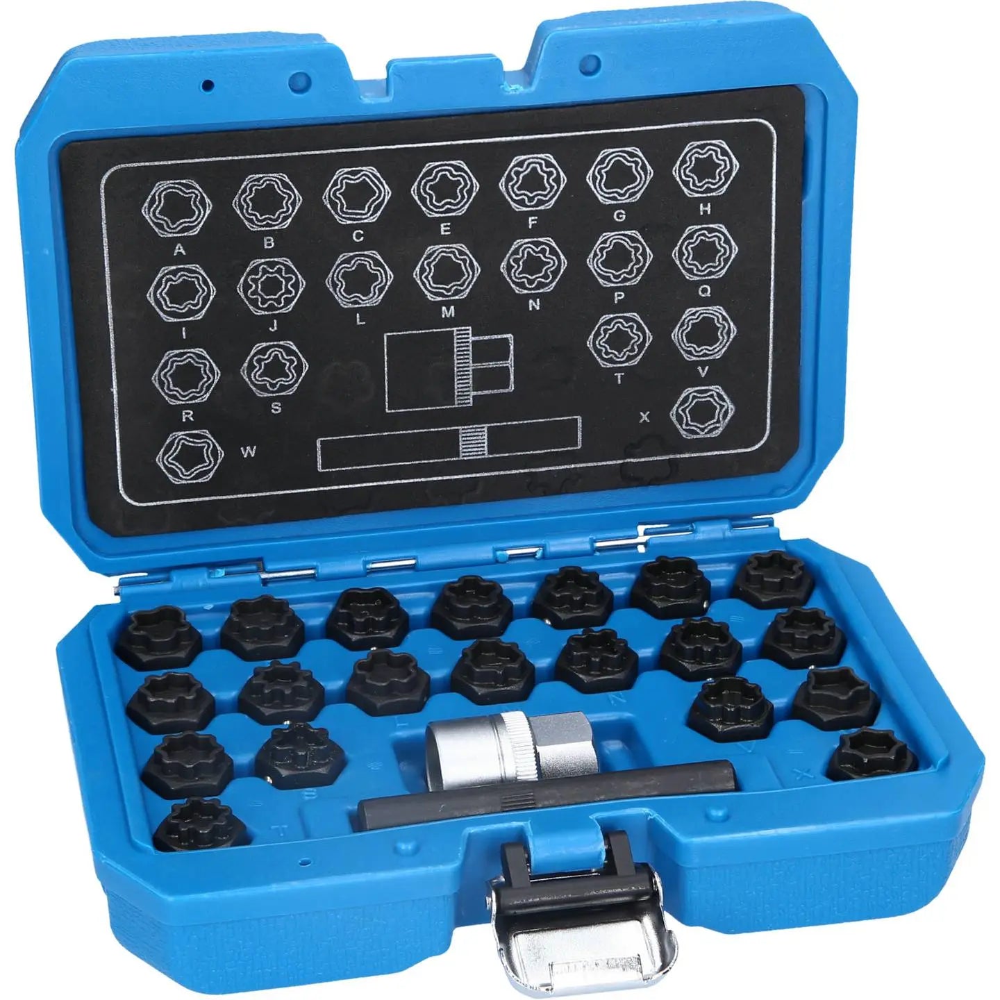 B-Ware Brilliant Tools Felgenschloss Sortiment Radmutter Lösewerkzeug Set Audi 22tlg - 4042146849149