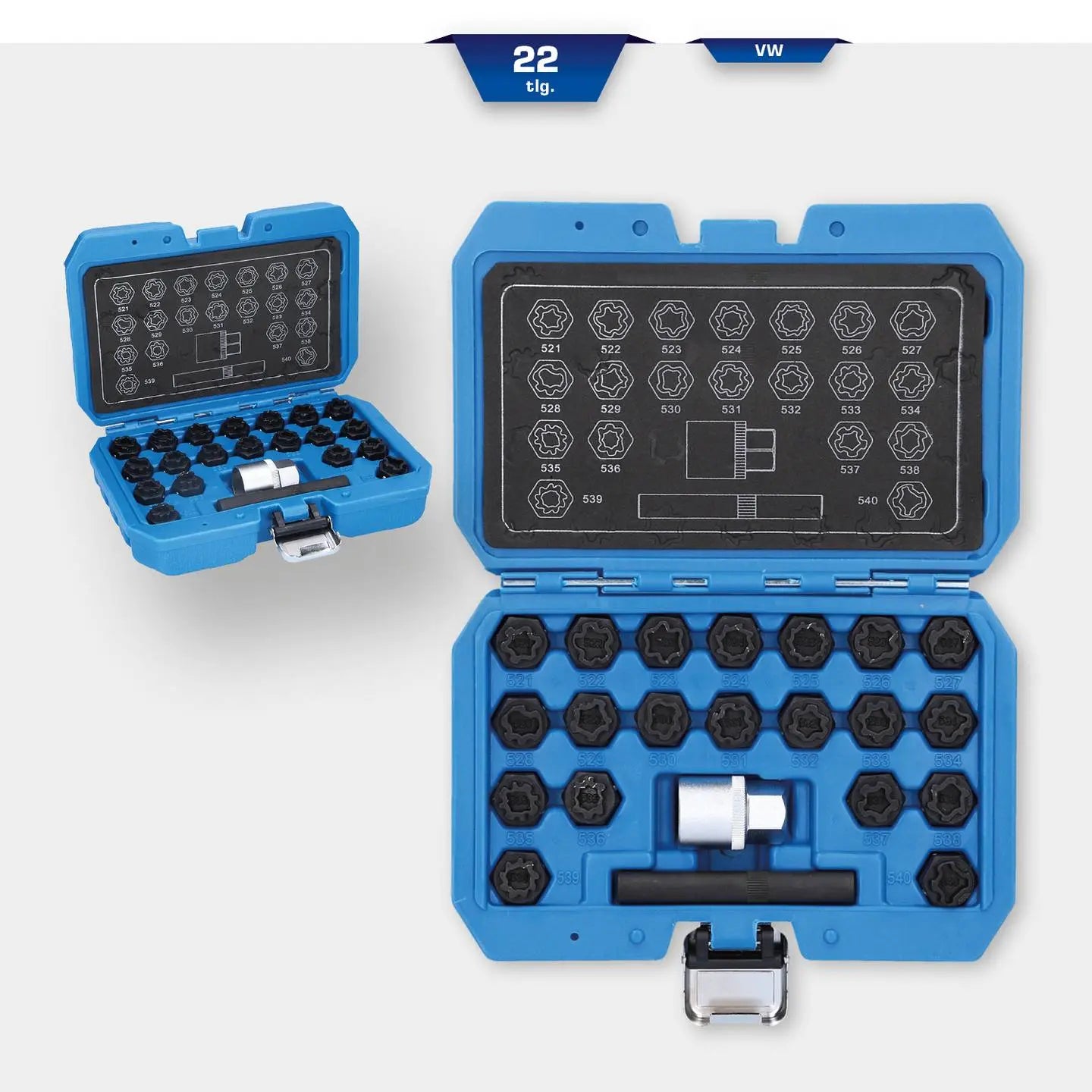 B-Ware Brilliant Tools Felgenschloss Sortiment Radschloss Vw Ersatzsatz 22 Teilig - 4042146849156