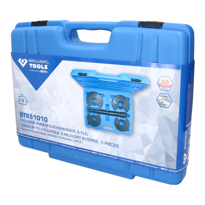 B-Ware Brilliant Tools Innenfederspanner Satz Federspanner Set Teleskop Bt651010 5 Tlg