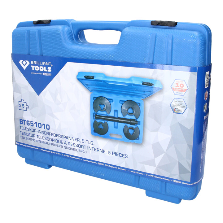 B-Ware Brilliant Tools Innenfederspanner Satz Federspanner Set Teleskop Bt651010 5 Tlg