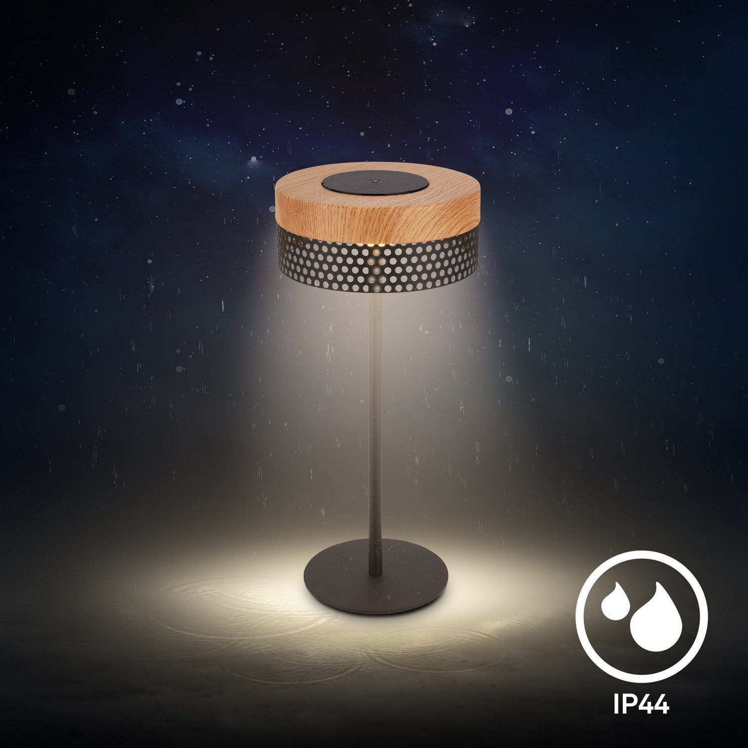 B-Ware Briloner Tischleuchte Led Lampe Akku Booha Metall Braun Ip44 Dimmbar Memory Usb - 4002707481515