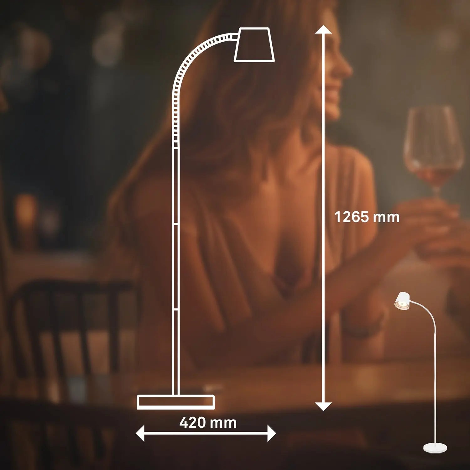 B-Ware Briloner Stehleuchte Standleuchte Led Akku Cielo Touchdimmer Usb Kunststoff