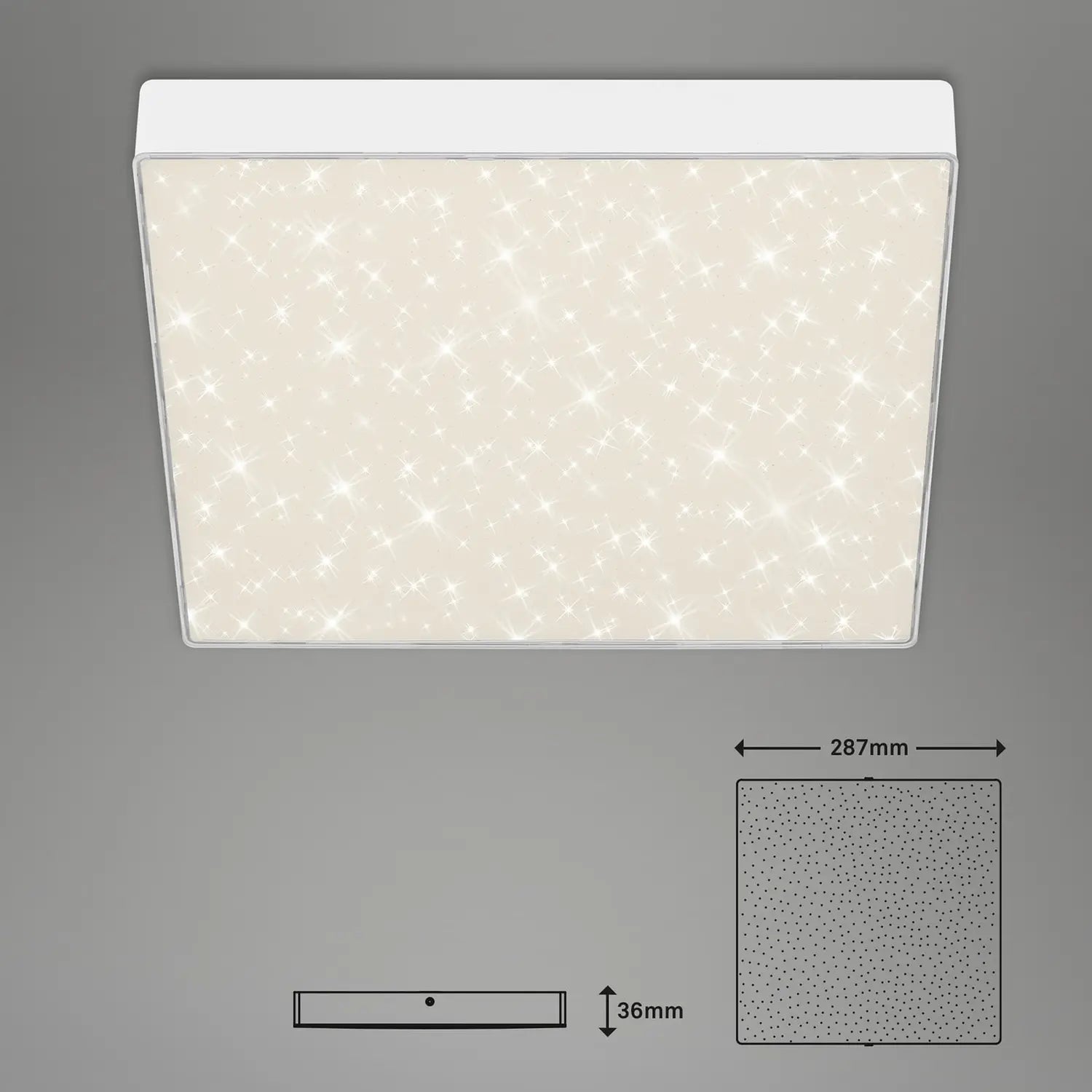 B-Ware Briloner Deckenleuchte Deckenlampe Led Leuchte Flame Star Weiß 28,7 Cm 4000 K - 4002707404132