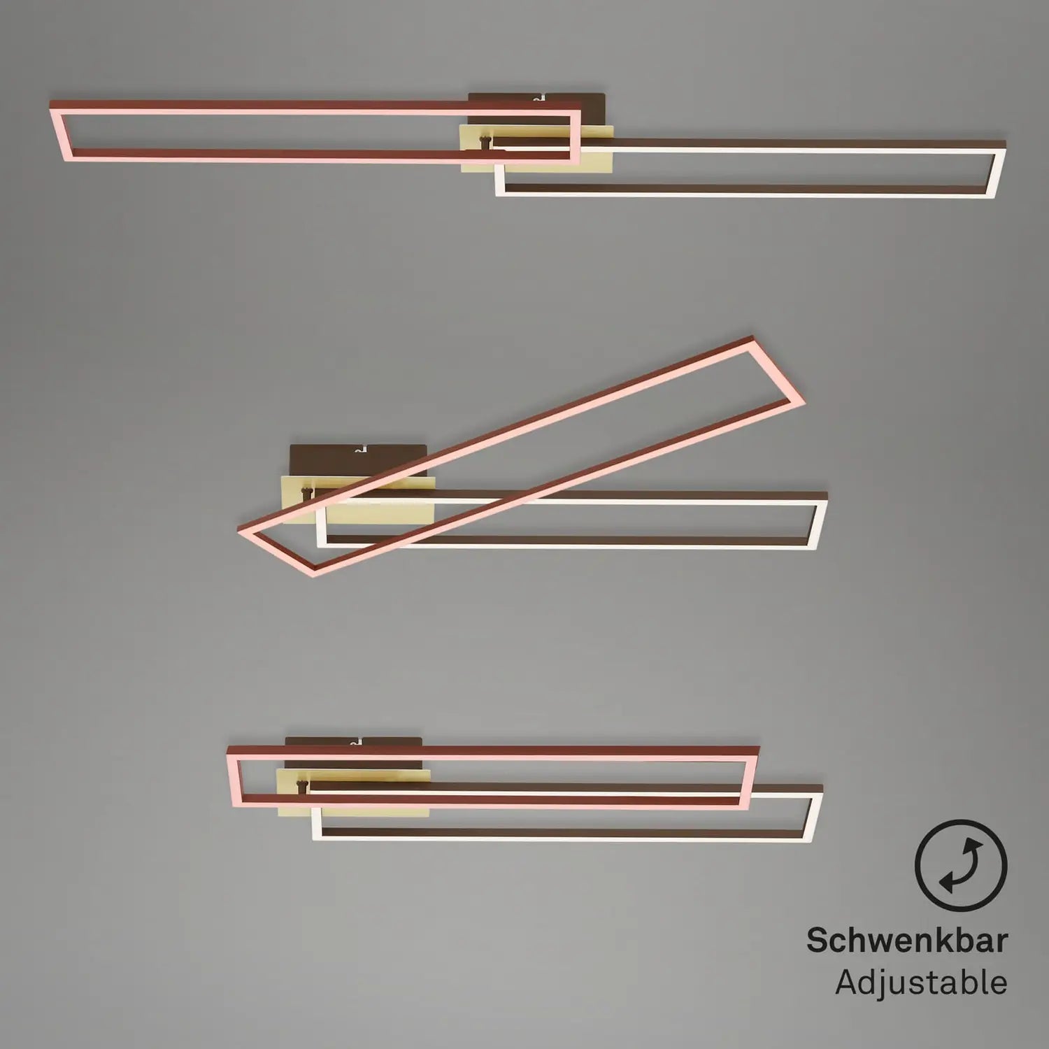 B-Ware Briloner Deckenleuchte Deckenlampe Led Frame Gold Fernbedienung Dimmbar - 4002707422198