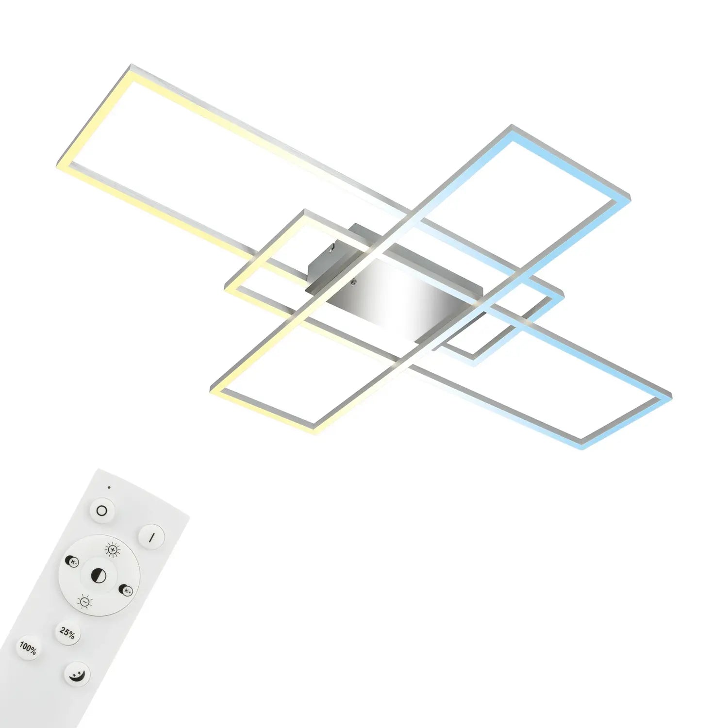 B-Ware Briloner Deckenleuchte Deckenlampe Led Lampe Aluminium Metall Fernbedienung - 4002707459200