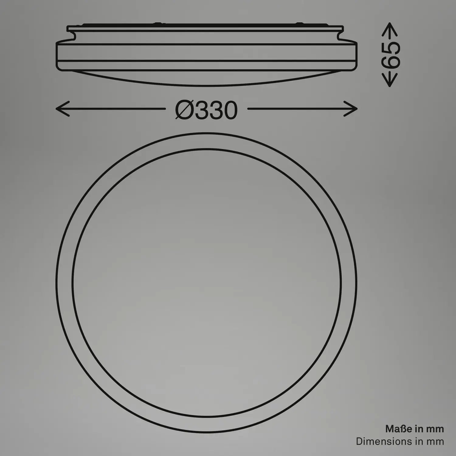 B-Ware Briloner Led Deckenleuchte Acorus Badezimmerleuchte Weiß Holzfarben Ip44 33 Cm - 4002707483939
