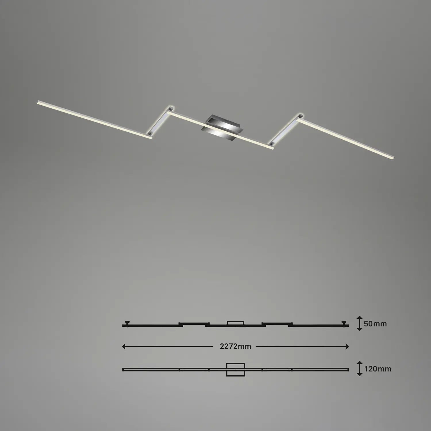 B-Ware Briloner Led Deckenleuchte Lampe Staff Silber Schwenkbar Beleuchtung 3000 K  - 4002707405689