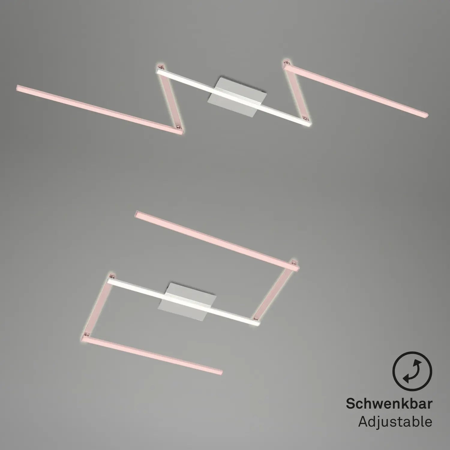 B-Ware Briloner Led Deckenleuchte Lampe Staff Silber Schwenkbar Beleuchtung 3000 K  - 4002707405689