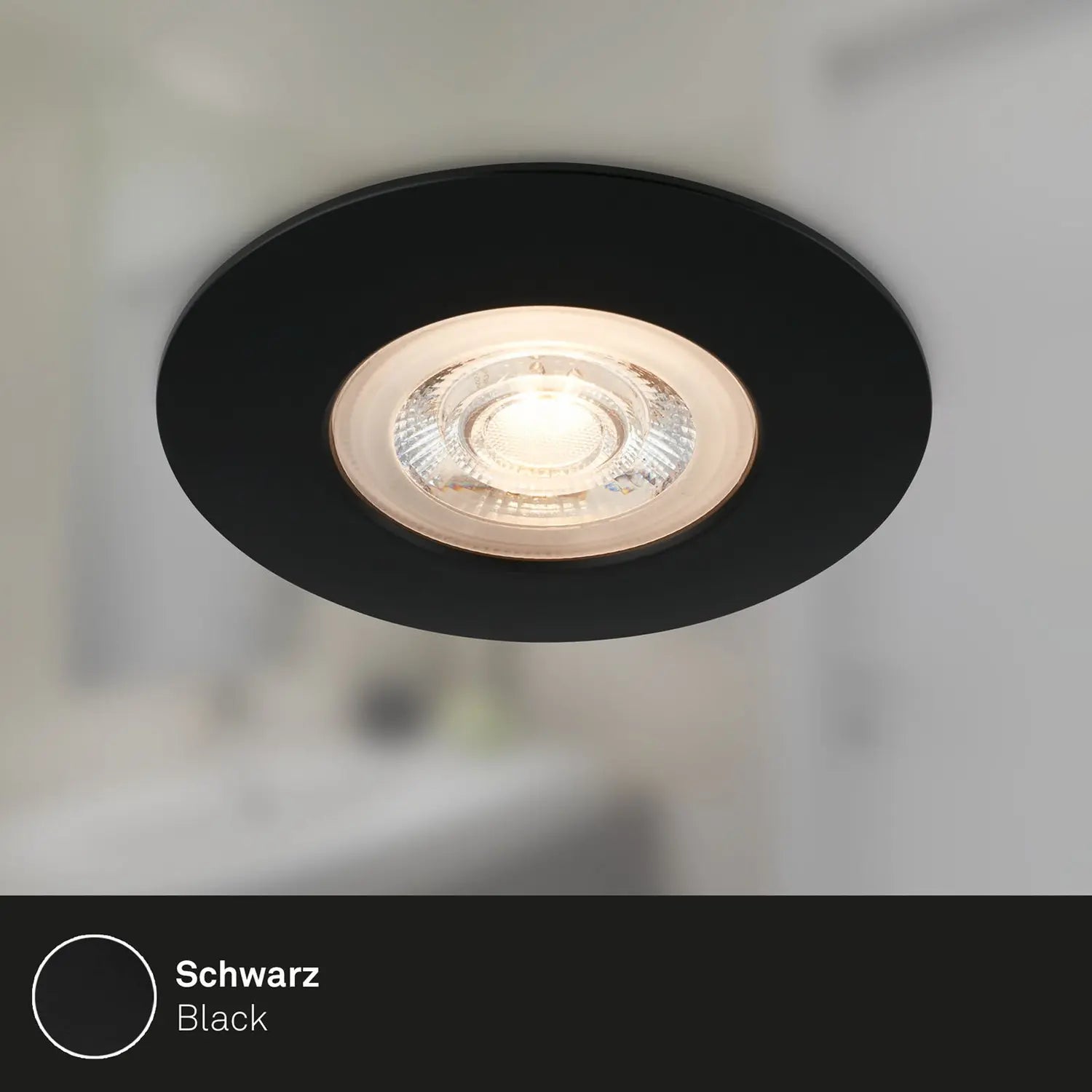 B-Ware Briloner Einbaustrahler Deckenleuchte Led Kulana 3000 K Schwarz Ip65 3er Set - 4002707418726