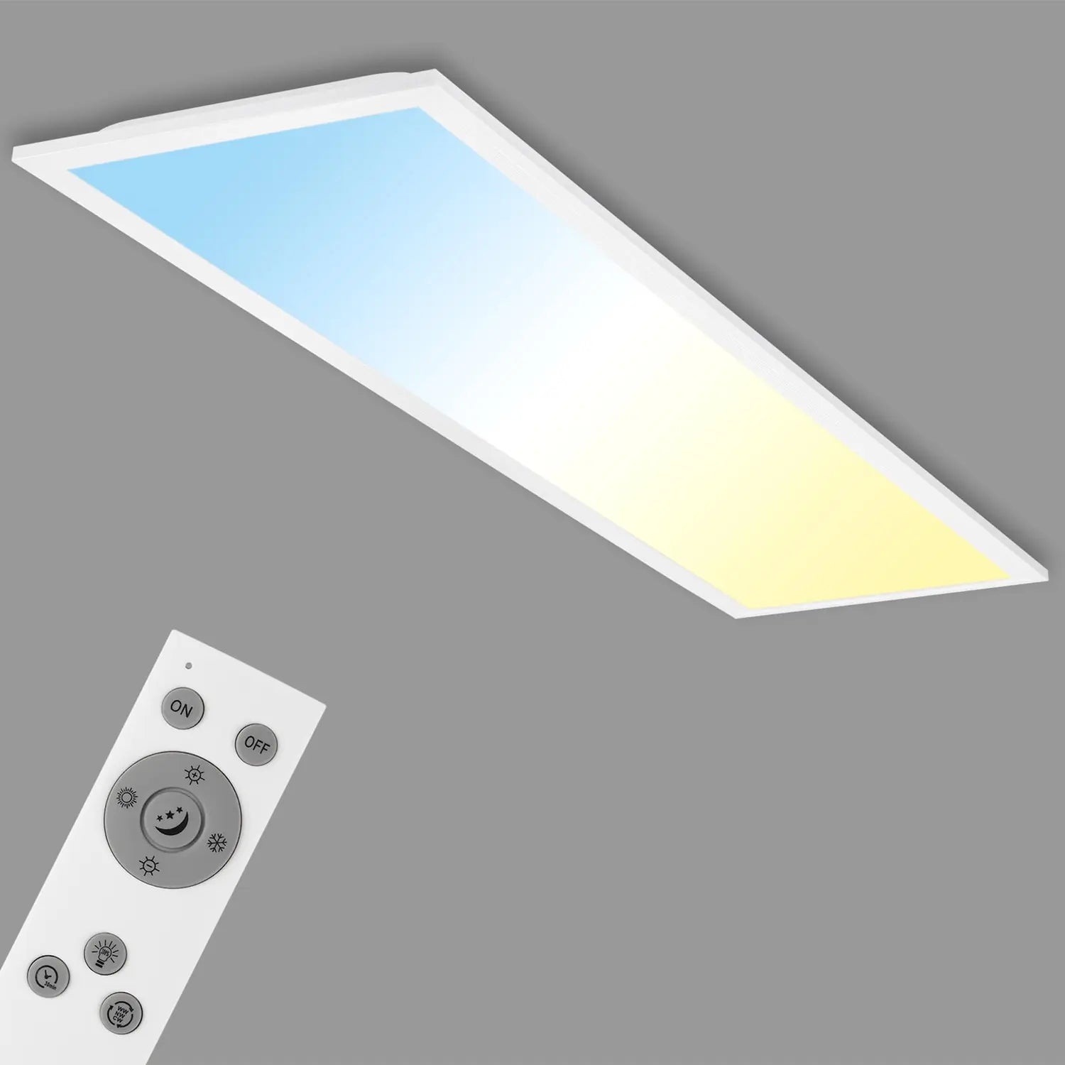 B-Ware Briloner Led Panel Deckenleuchte Piatto Fernbedienung Cct Weiß 100 X 25 Cm 24 W - 4002707359838