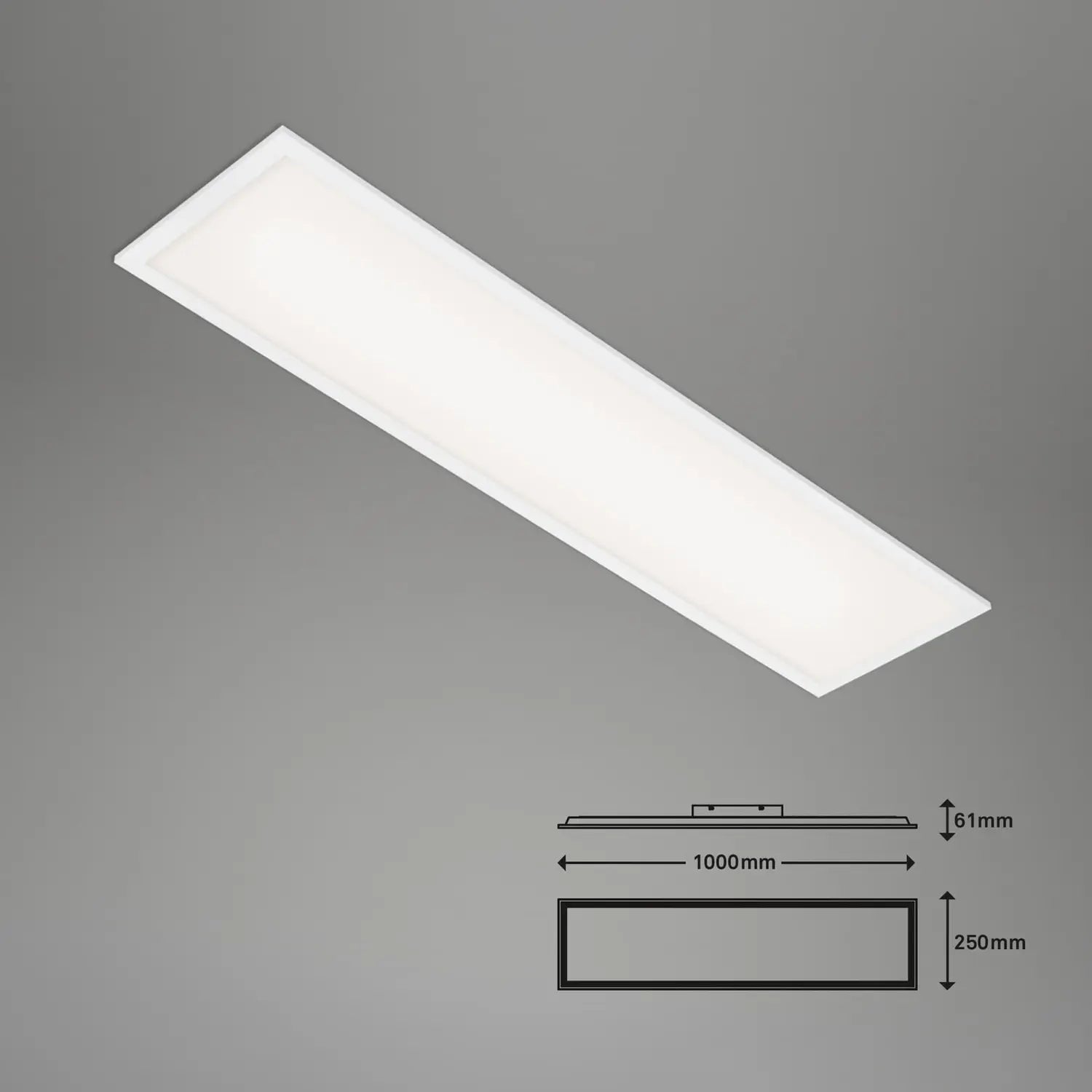 B-Ware Briloner Led Panel Deckenleuchte Piatto Fernbedienung Cct Weiß 100 X 25 Cm 24 W - 4002707359838