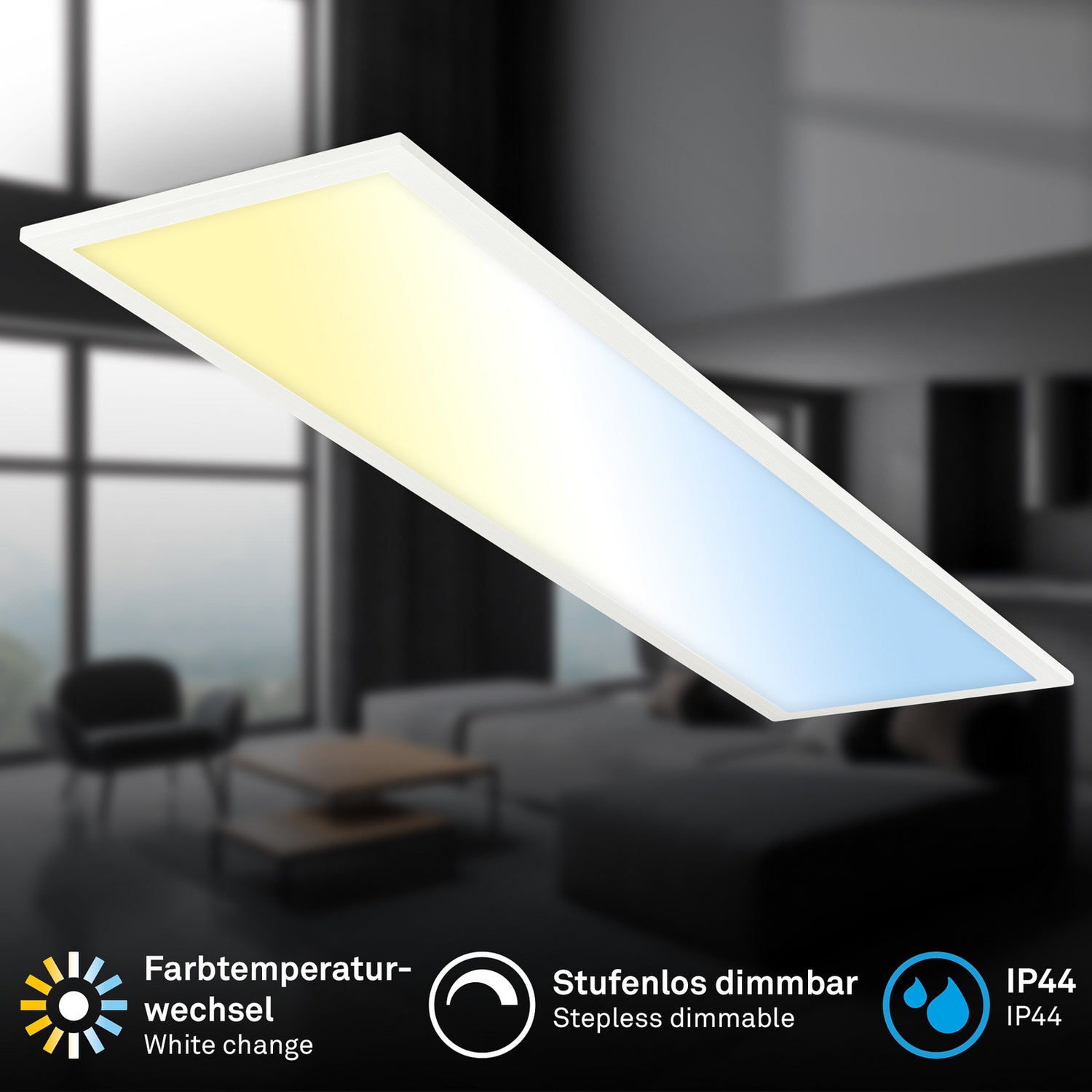 B-Ware Briloner Led Panel Deckenleuchte Leuchte Piatto Cct Fernbedienung Weiß Dimmer - 4002707484257