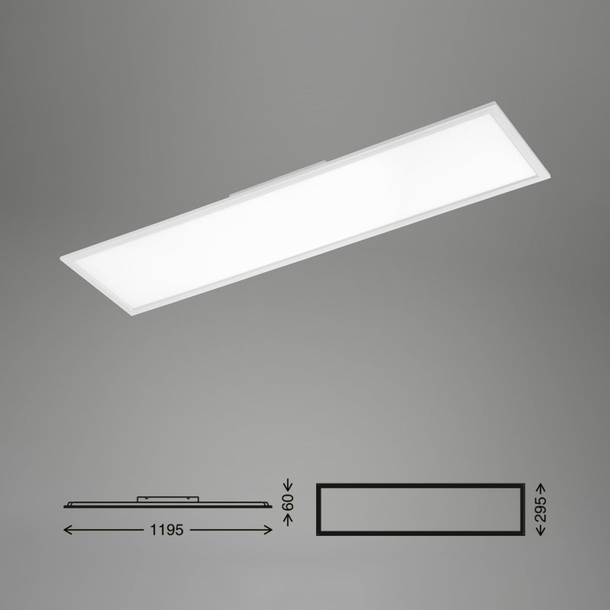 Briloner LED-Panel Deckenleuchte weiß Panel Simple Universalweiß 119,5 cm 4000 K - 4002707343448