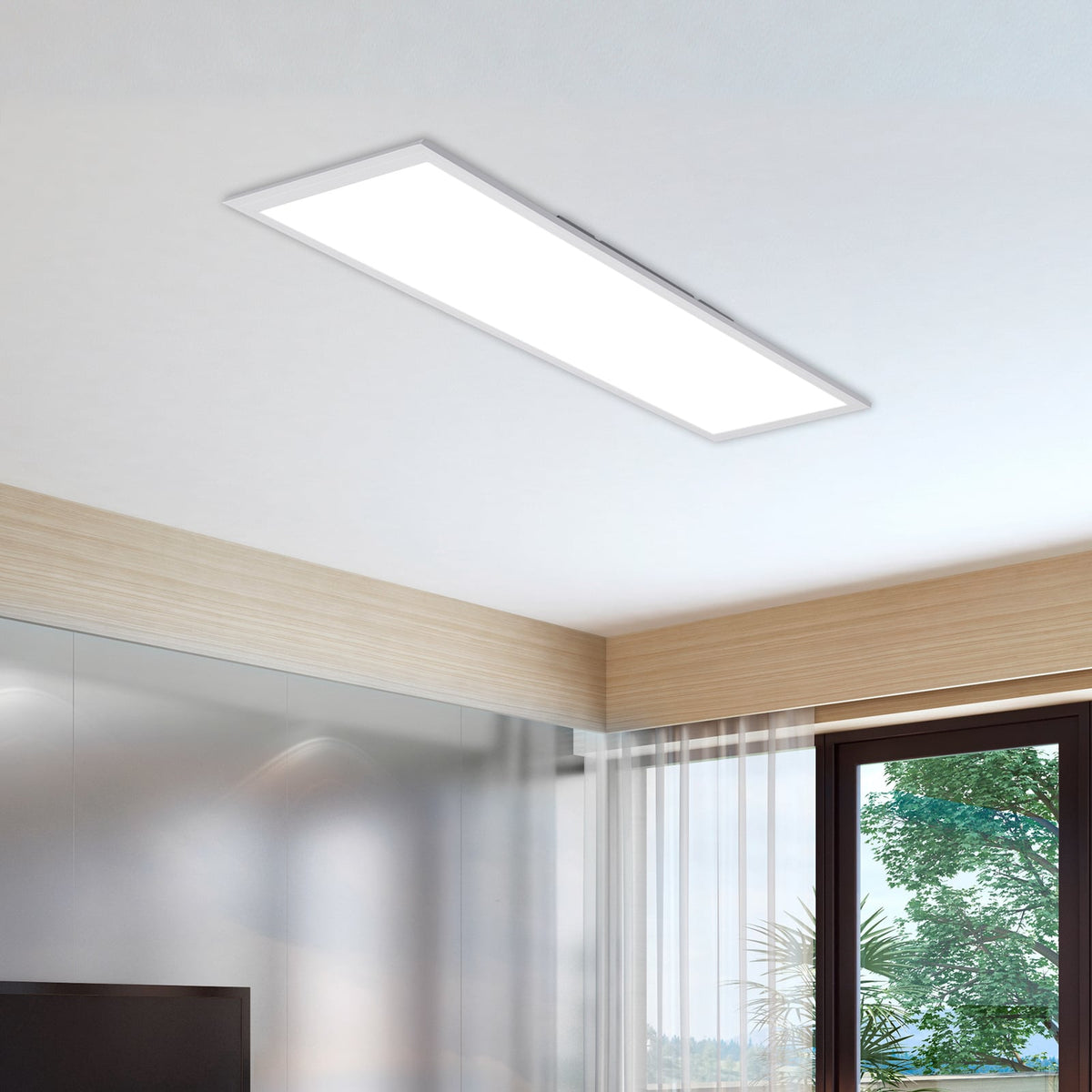 Briloner LED-Panel Deckenleuchte weiß Panel Simple Universalweiß 119,5 cm 4000 K - 4002707343448