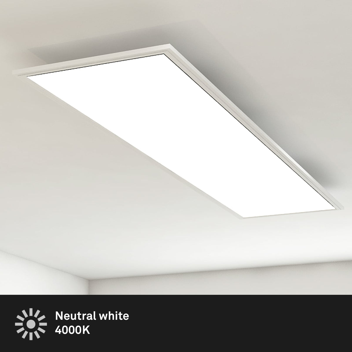 Briloner LED-Panel Deckenleuchte weiß Panel Simple Universalweiß 119,5 cm 4000 K - 4002707343448