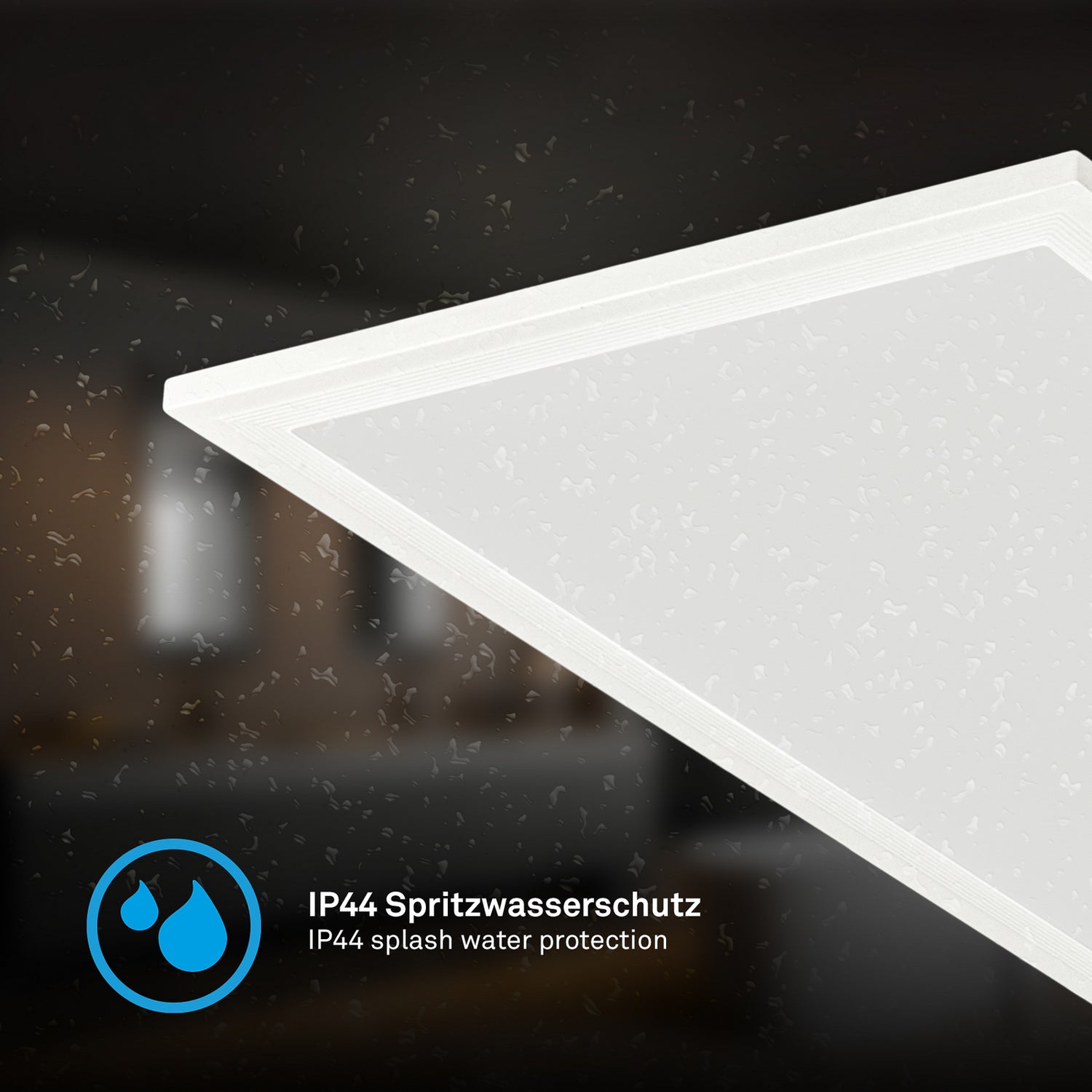 B-Ware Briloner Deckenleuchte Panel Leuchte Led Simple Weiß 100 Cm 25 Cm 4000 K Ip44 - 4002707484240
