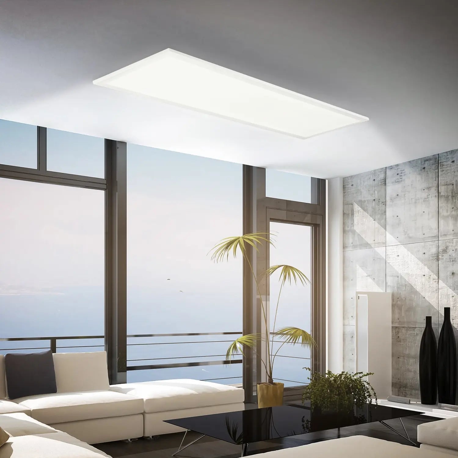 B-Ware Briloner Deckenleuchte Panel Leuchte Led Simple Weiß 100 Cm 25 Cm 4000 K Ip44 - 4002707484240