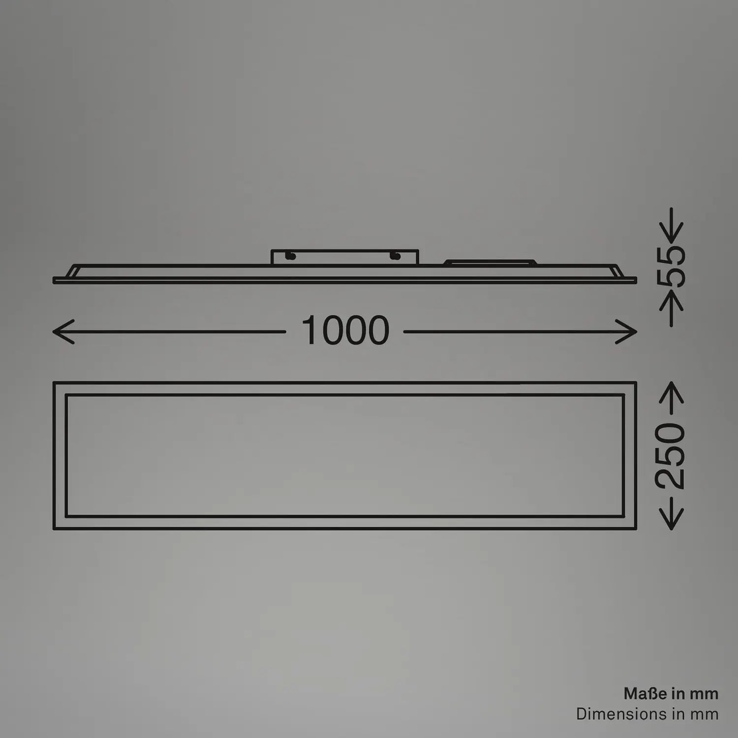 B-Ware Briloner Deckenleuchte Panel Leuchte Led Simple Weiß 100 Cm 25 Cm 4000 K Ip44 - 4002707484240