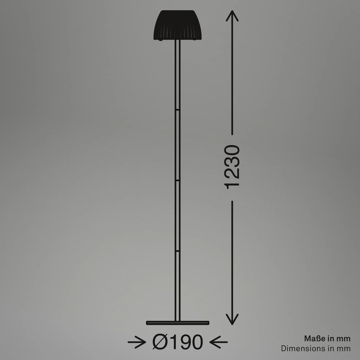 Briloner LED-Stehlampe Stehleuchte Loca Weiß Metall Kunststoff Touch H123cm - 4002707485704