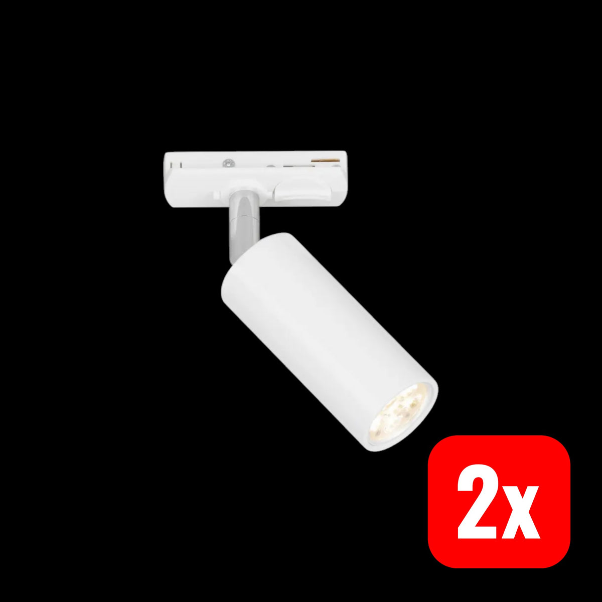 Briloner Schienensystem Spot Einzelleuchte LED Leuchte Weiss fest 2 STÜCK - 4002707460909