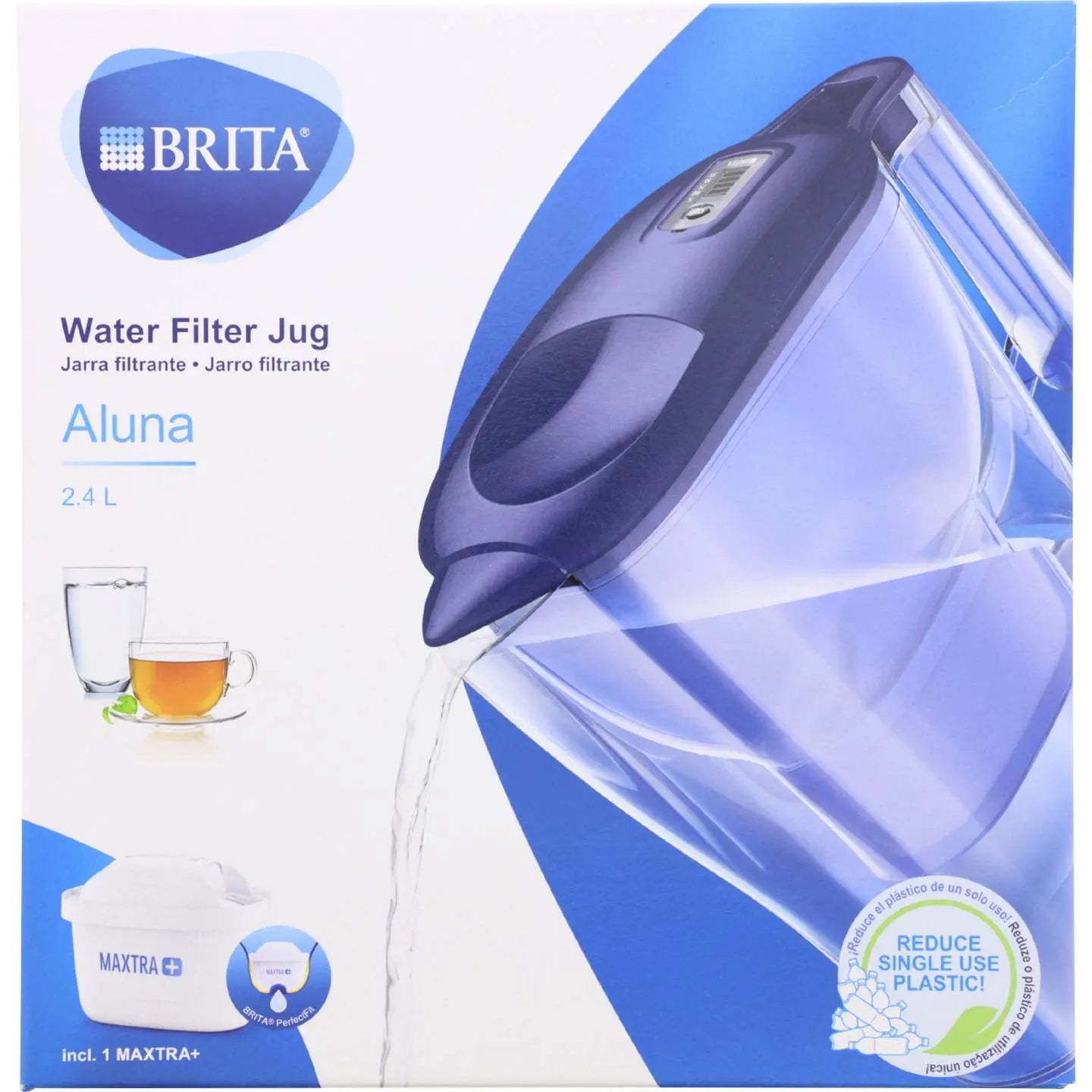 B-Ware Brita Aluna Maxtra Blue Wasserfilter Krug Trinkwasser Kartusche 24 L Kunststoff - 4006387076337