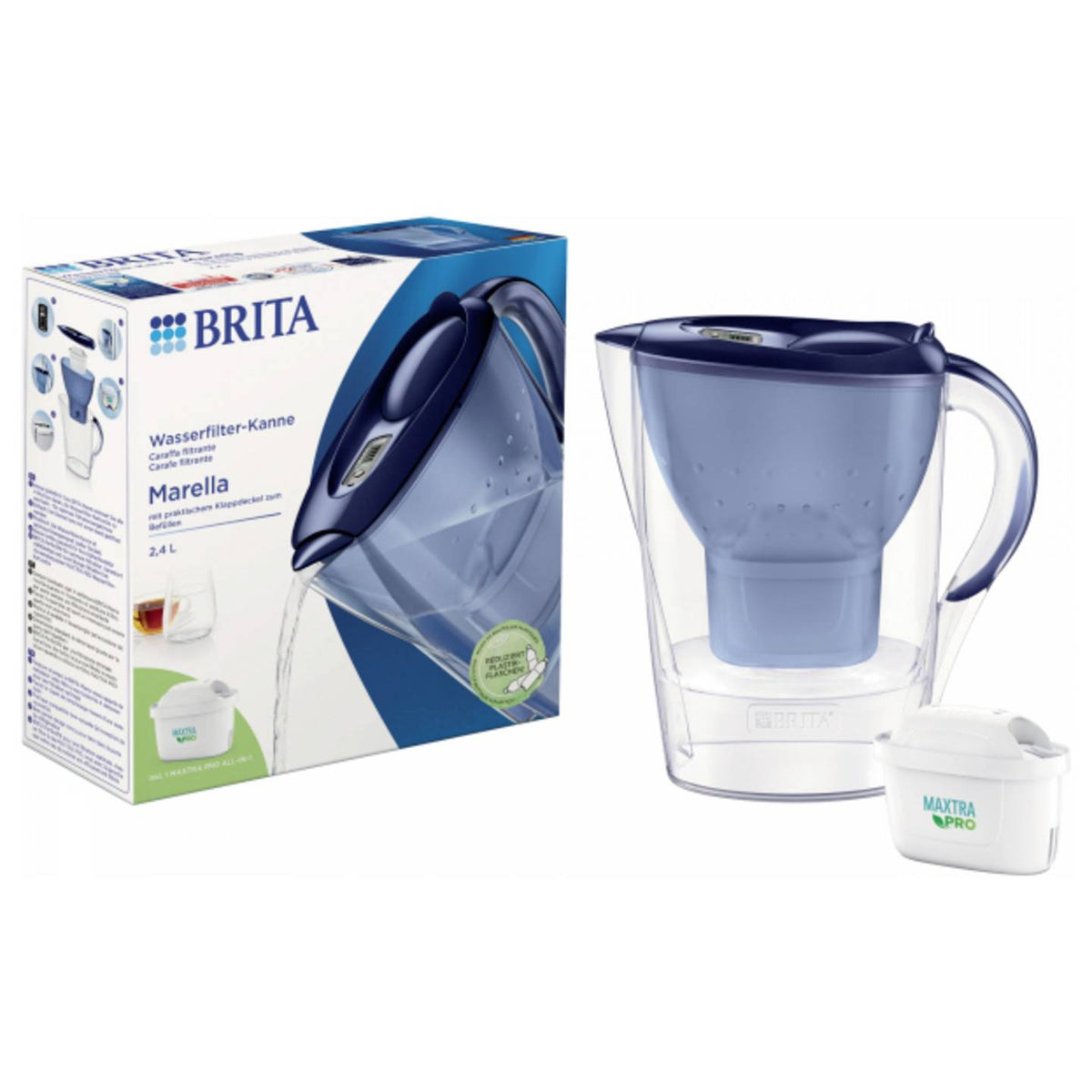 Brita Marella blue Maxtra Pro Wassersparfilter 2.4l Kunststoff kompakt - 4006387125233