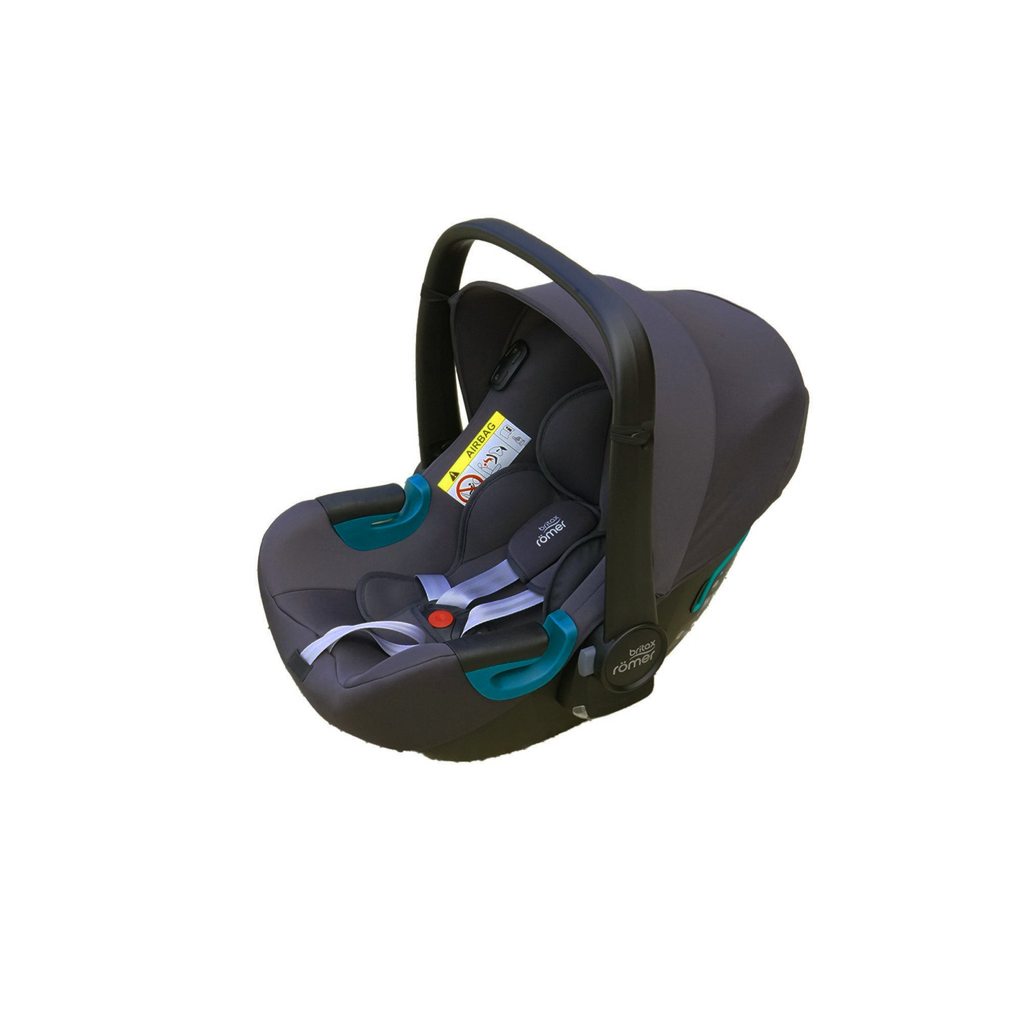 B-Ware Britax Römer Baby Safe I Sense Babyschale Set Midnight Grey Bundle Neugeborene - 4000984312638