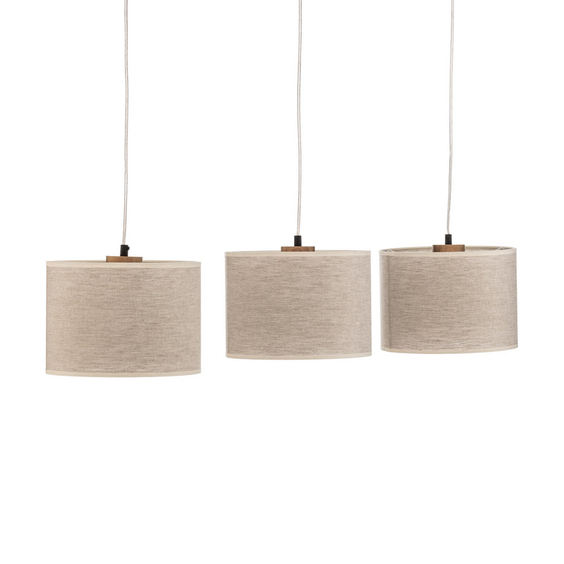 BRITOP Hängeleuchte Pendelleuchte Canvas Leinenschirme Holz Lampe Leuchte LED - 5903839989971