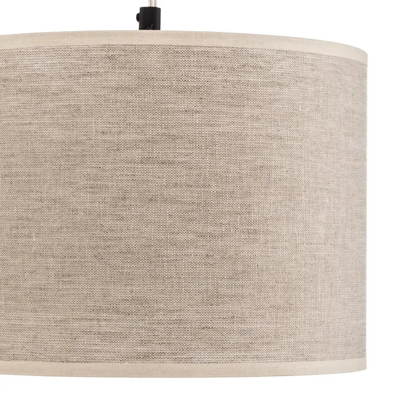 B-Ware Britop Hängeleuchte Pendelleuchte Canvas Leinenschirme Holz Lampe Leuchte Led